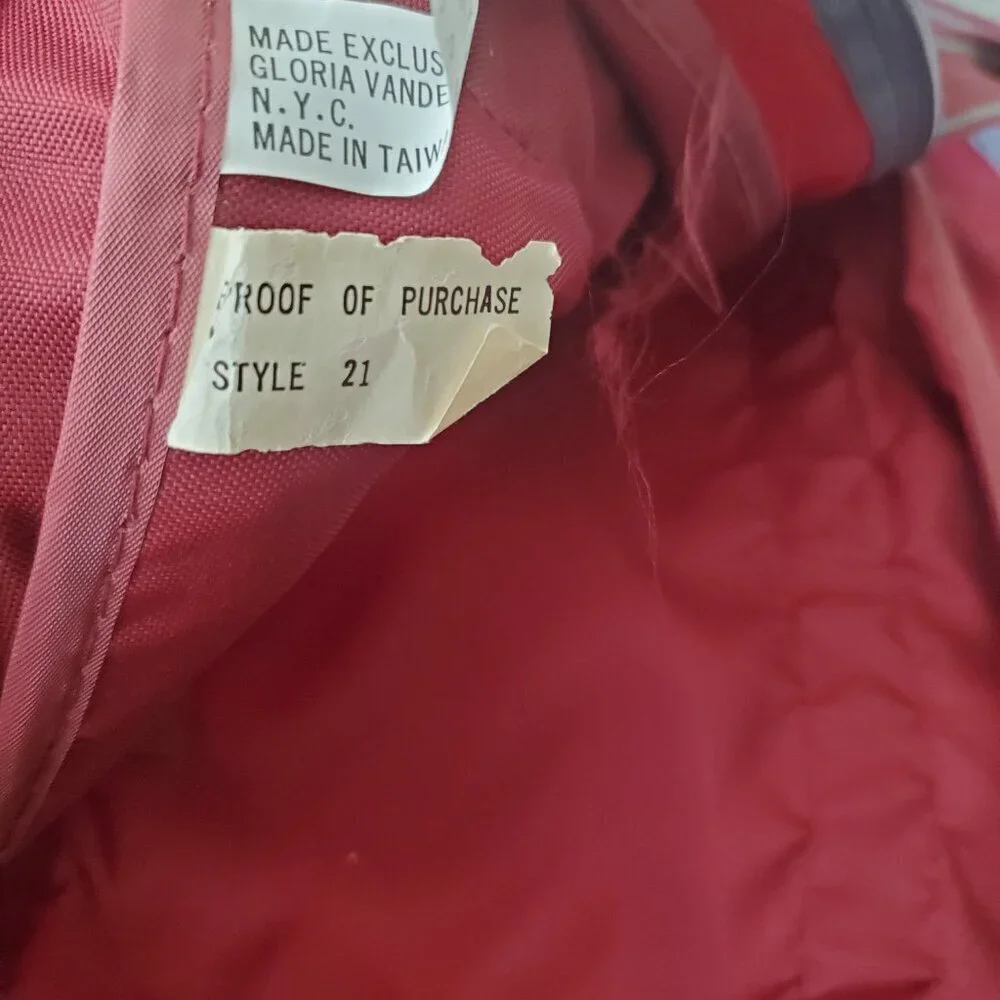Maroon & Gray Gloria Vanderbilt Lightweight Travel Luggage